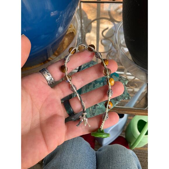 Hand Crafted Tigers Eye Boho Macrame Bracelet - Picture 11 of 11
